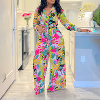 Spring Summer New Long Sleeved Printed Suit