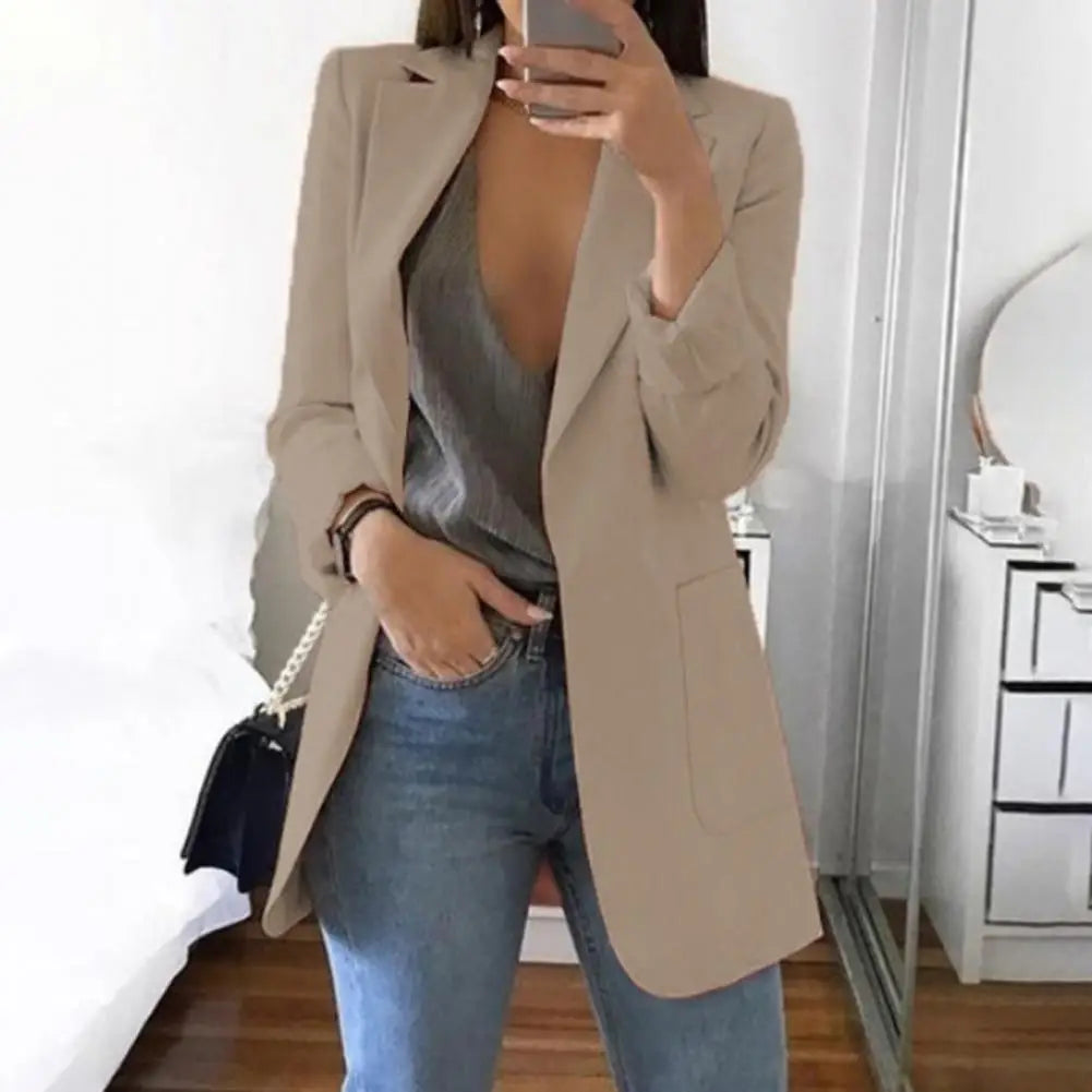 Blazer Woman Vintage Oversize Office Lady Suits Jacket