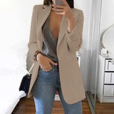 Blazer Woman Vintage Oversize Office Lady Suits Jacket