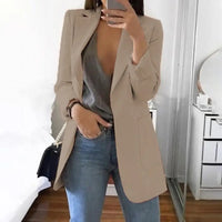 Blazer Woman Vintage Oversize Office Lady Suits Jacket