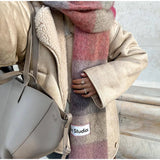 Women Casual Lapel Thick Faux Leather Jackets