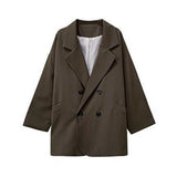 Notched Collar Business Blazer Suit Coat