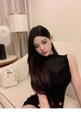 Women Half High Collar Hotsweet Summer Casual Style