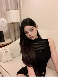 Women Half High Collar Hotsweet Summer Casual Style