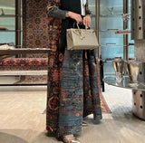 Miyake Pleated Print Foldable Collar Long Sleeve Coats