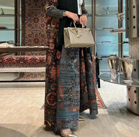 Miyake Pleated Print Foldable Collar Long Sleeve Coats