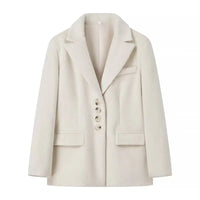 Streetwear Long Hairy Shaggy Blazer Coats