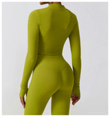 Women's Long Sleeve Top Zipper Jacket
