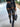 Fashion Spring Women Contrast Mesh PU Leather Skinny Pants