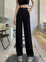 Wide Leg Suits Pants Casual Trousers for Women