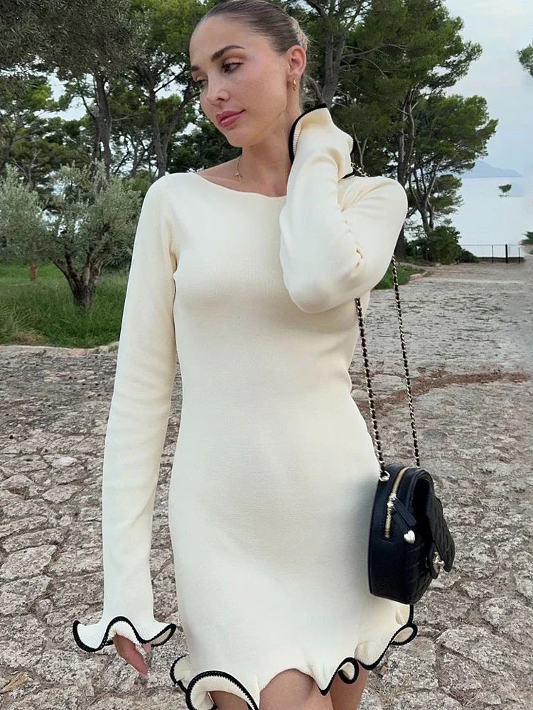 Tossy Fashion Women's Knit Mini Dress