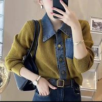 Autumn Outerwear's Female Jeans Coat