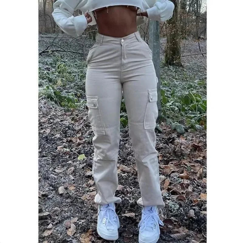 Women High Waist High Elastic Solid Jeans