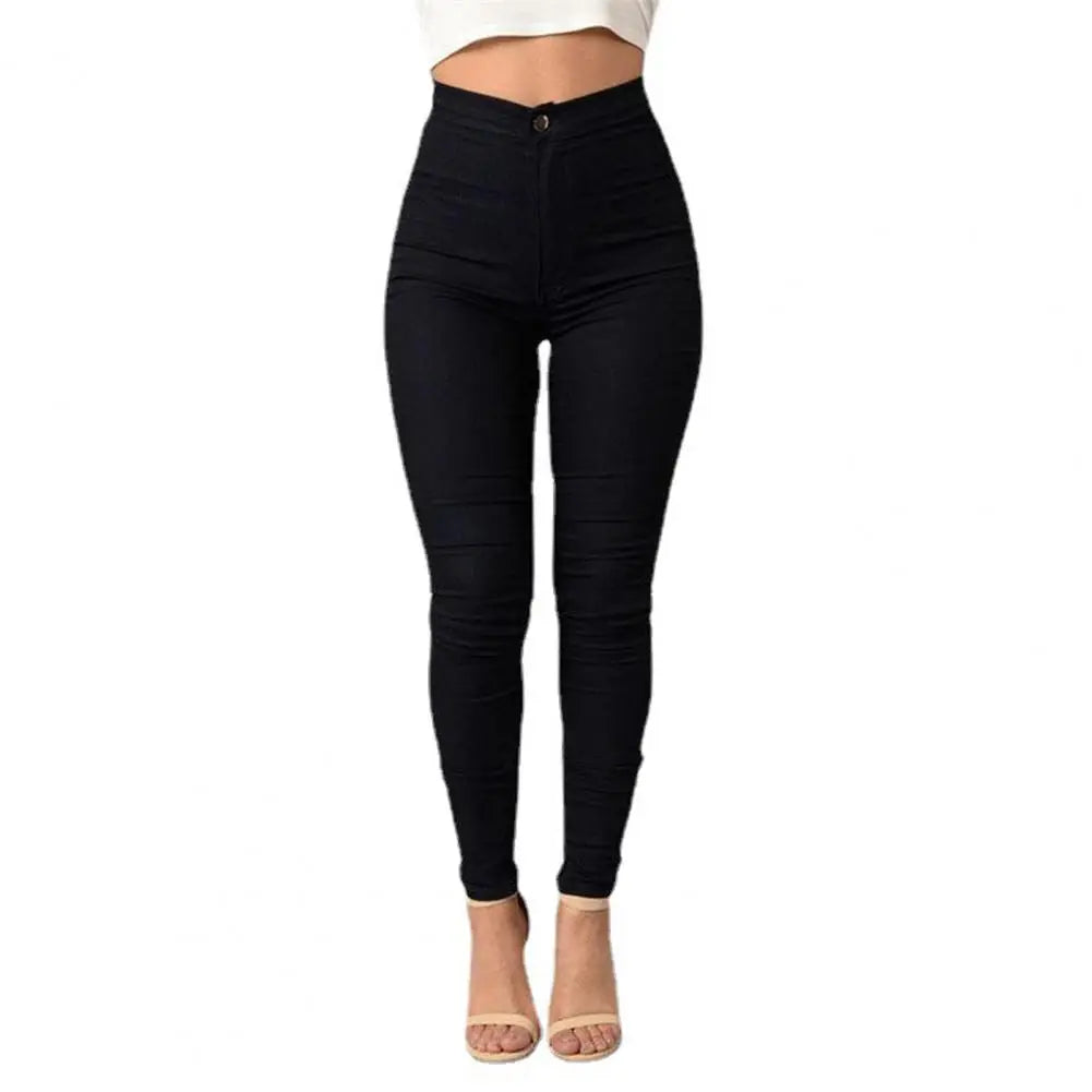 Slim Women Leggings High Waist Pockets