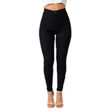 Slim Women Leggings High Waist Pockets