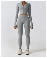 Women's Long Sleeve Top Zipper Jacket