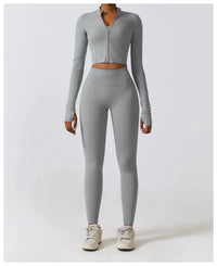 Women's Long Sleeve Top Zipper Jacket