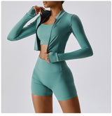 Women's Long Sleeve Top Zipper Jacket