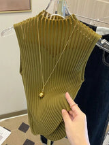 Women Half High Collar Hotsweet Summer Casual Style