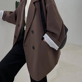 Notched Collar Business Blazer Suit Coat