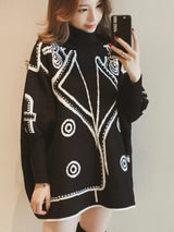 Oversized Autumn Pullover Knitted Tops