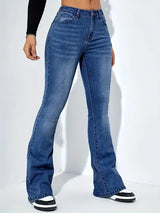 Flare Stretch Moustache Jeans Fashion