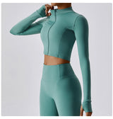 Women's Long Sleeve Top Zipper Jacket