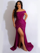 Summer Women Off Shoulder Irregular Dress