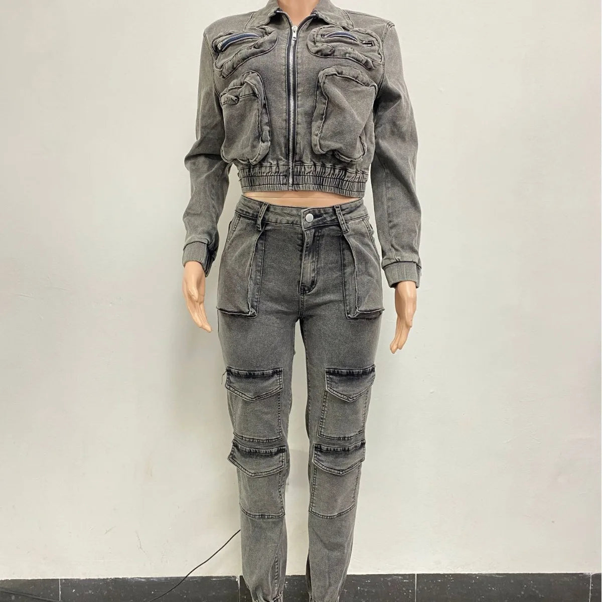 Long Sleeve Women Tracksuit Zipper