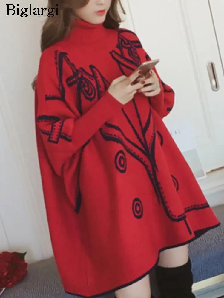 Oversized Autumn Pullover Knitted Tops