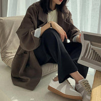 Notched Collar Business Blazer Suit Coat
