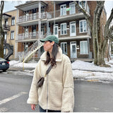Chic Women's Thermal Lamb Wool Coats