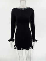 Tossy Fashion Women's Knit Mini Dress