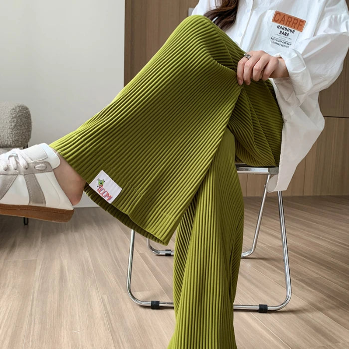 Fashion Pleat Chiffon Maternity Pants