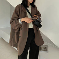 Notched Collar Business Blazer Suit Coat