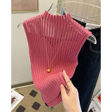 Women Half High Collar Hotsweet Summer Casual Style