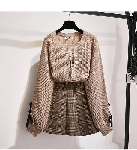Winter Warm Knitwear 2 Pieces Set