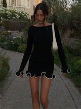 Tossy Fashion Women's Knit Mini Dress