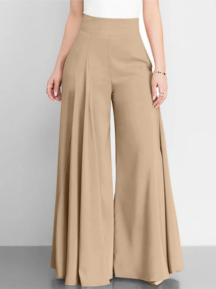 Womens High Waist Wide Leg Pants