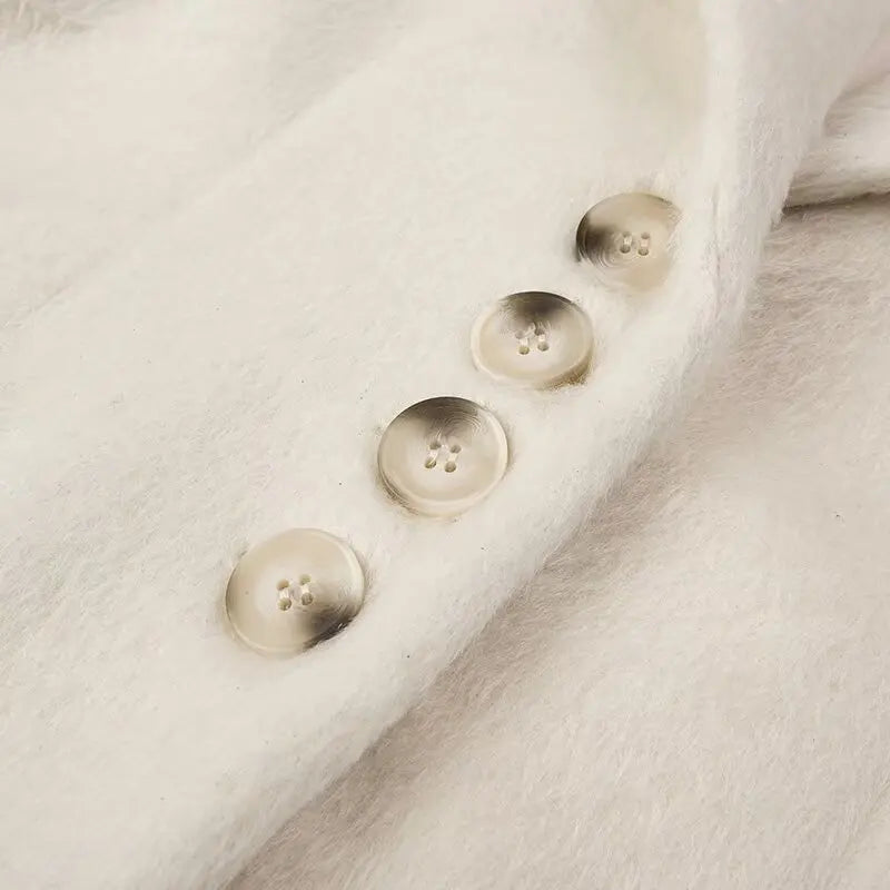 Streetwear Long Hairy Shaggy Blazer Coats