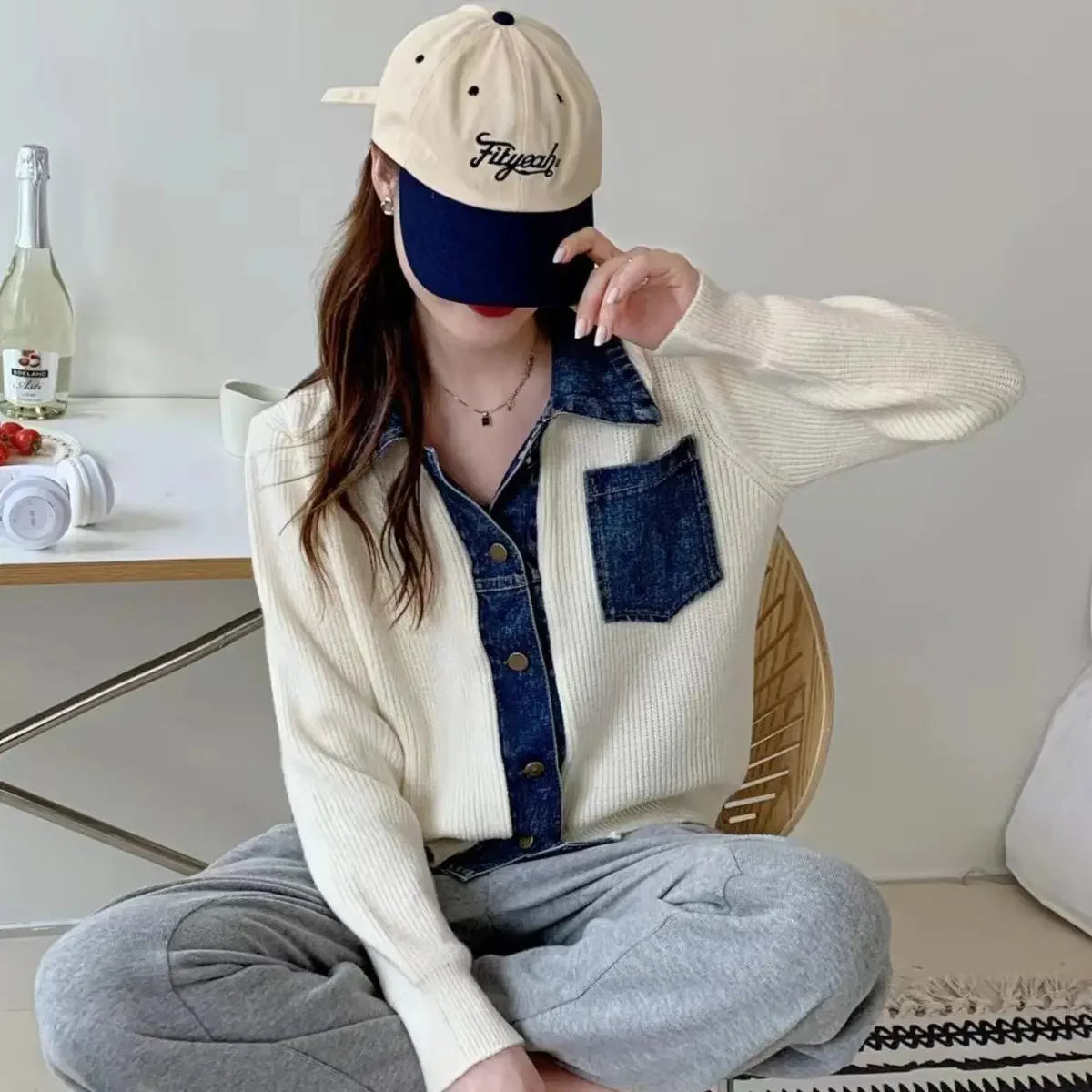 Autumn Outerwear's Female Jeans Coat