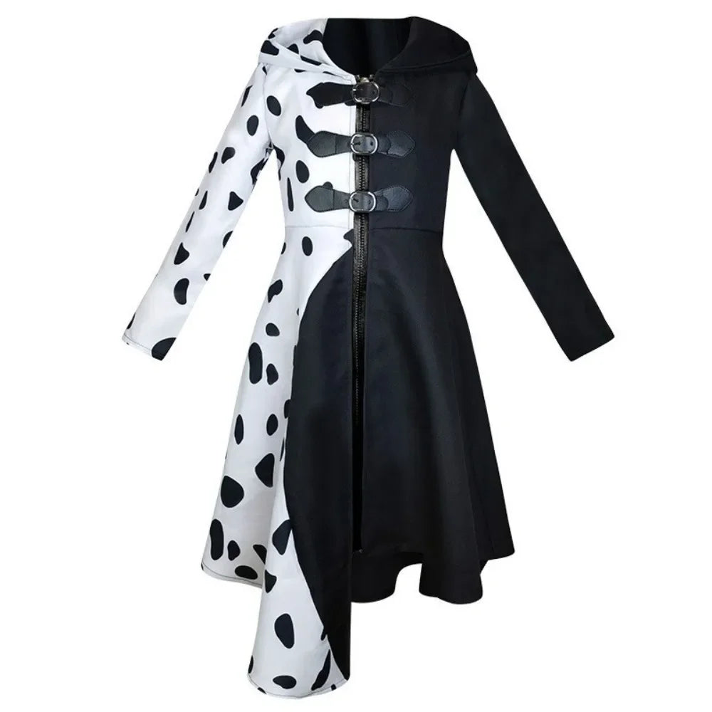 Halloween Suits Gown Black White Maid Dress