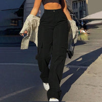 Women Stretch Twill Wide Leg Pants
