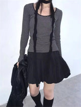 Women Y2K Bubble Skirt Fashion Elastic Waist