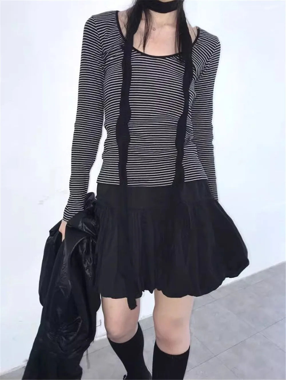 Women Y2K Bubble Skirt Fashion Elastic Waist