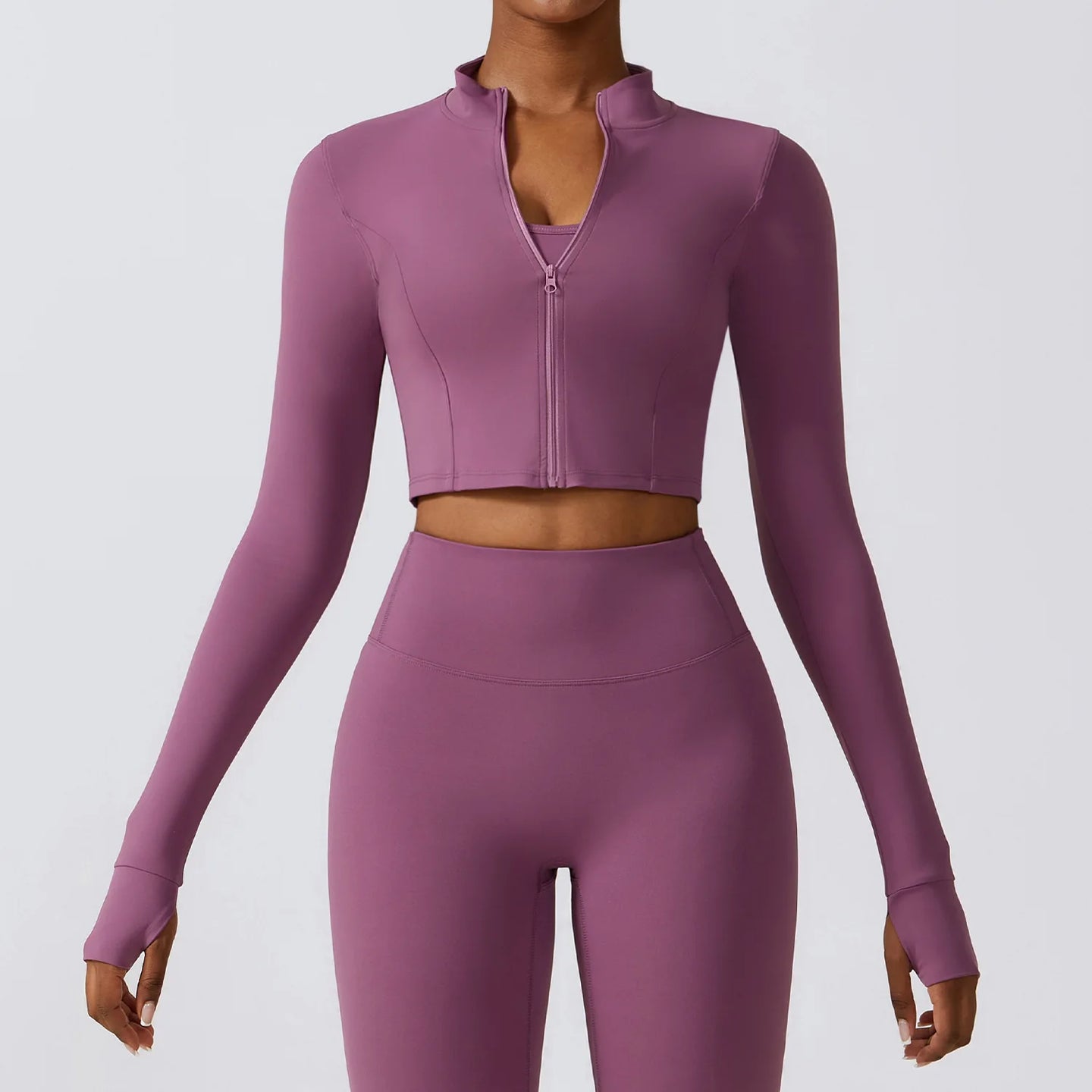 Women's Long Sleeve Top Zipper Jacket