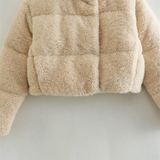 Women's Lamb Wool Short Cotton Coat