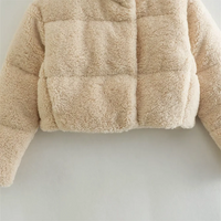 Women's Lamb Wool Short Cotton Coat