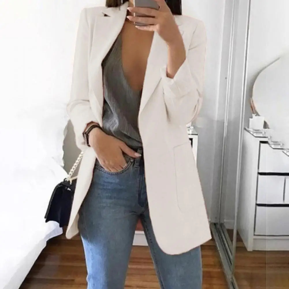 Blazer Woman Vintage Oversize Office Lady Suits Jacket