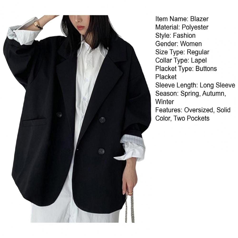 Notched Collar Business Blazer Suit Coat